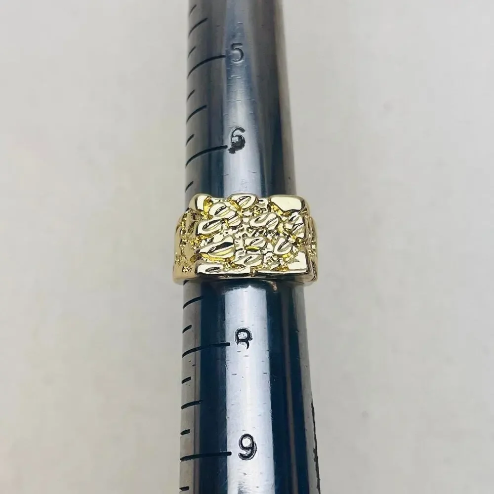 y2k 2000s vintage gold foil ring